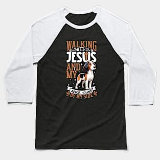 Jesus and dog - Artois Hound Baseball T-Shirt